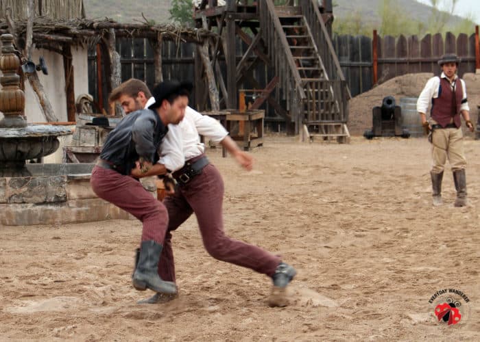 Actors during the Hollywood Stunt Demonstration at Old Tucson